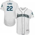 2016 Men Seattle Mariners #22 Robinson Cano Majestic White Flexbase Authentic Collection Player Jersey