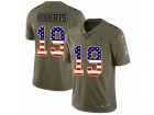 Men Nike Atlanta Falcons #19 Andre Roberts Limited Olive USA Flag 2017 Salute to Service NFL Jersey