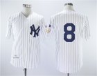 New york Yankees #8 Yogi Berra White 1951 Throwback Jersey