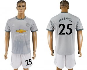 2017-18 Manchester United 25 VALENCIA Third Away Soccer Jersey