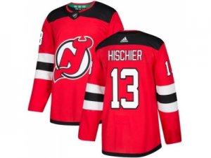 Adidas New Jersey Devils #13 Nico Hischier Red Home Authentic Stitched NHL Jersey