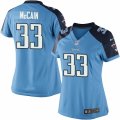 Women's Nike Tennessee Titans #33 Brice McCain Limited Light Blue Team Color NFL Jersey