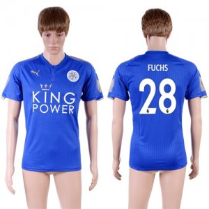 2017-18 Leicester City 28 FUCHS Home Thailand Soccer Jersey