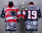 2015 Super Bowl XLIX Nike New England Patriots #19 Brandon LaFell Jerseys(Style Noble Fashion Elite)