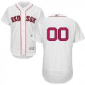 Boston Red Sox White Mens Flexbase Customized Jersey