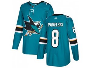 Youth Adidas San Jose Sharks #8 Joe Pavelski Teal Home Authentic Stitched NHL Jersey
