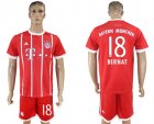 2017-18 Bayern Munich 18 BERNAT Home Soccer Jersey