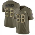 Nike Giants #98 Damon Harrison Olive Camo Salute To Service Limited Jersey