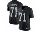Mens Nike Oakland Raiders #71 David Sharpe Vapor Untouchable Limited Black Team Color NFL Jersey