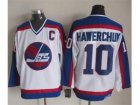 NHL Winnipeg Jets #10 Dale Hawerchuk White Blue CCM Throwback Stitched jerseys