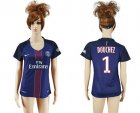 Womens Paris Saint-Germain #1 Douchez Home Soccer Club Jersey
