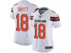 Women Nike Cleveland Browns #18 Kenny Britt Vapor Untouchable Limited White NFL Jersey