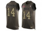 Nike Tampa Bay Buccaneers #14 Ryan Fitzpatrick Limited Green Salute to Service Tank Top NFL Jersey