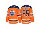 Mens adidas Mark Letestu Edmonton Oilers #55 Orange 2018 New Season Team Home Jersey