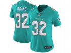 Women Nike Miami Dolphins #32 Kenyan Drake Vapor Untouchable Limited Aqua Green Team Color NFL Jersey