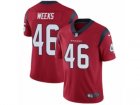 Mens Nike Houston Texans #46 Jon Weeks Vapor Untouchable Limited Red Alternate NFL Jersey