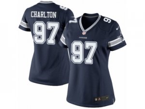 Women\'s Nike Dallas Cowboys #97 Taco Charlton Limited Navy Blue Team Color NFL Jersey