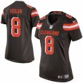 Womens Nike Cleveland Browns #8 Kevin Hogan Limited Brown Team Color NFL Jersey