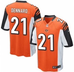 Men\'s Nike Cincinnati Bengals #21 Darqueze Dennard Game Orange Alternate NFL Jersey