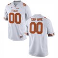 Texas Longhorns White Mens Customized College Jersey