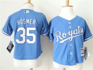 Royals #35 Eric Hosmer Light Blue Toddler New Cool Base Jersey