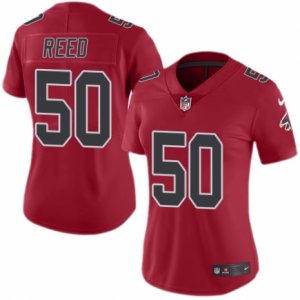 Women\'s Nike Atlanta Falcons #50 Brooks Reed Limited Red Rush NFL Jersey