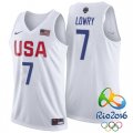 Kyle Lowry USA Dream Twelve Team #7 2016 Rio Olympics White Jersey