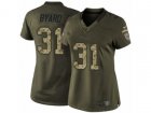 Women Nike Tennessee Titans #31 Kevin Byard Limited Green Salute to Service NFL Jersey