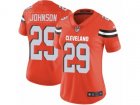 Women Nike Cleveland Browns #29 Duke Johnson Vapor Untouchable Limited Orange Alternate NFL Jersey