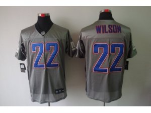 Nike NFL new york giants #22 wilson grey jerseys[Elite shadow]