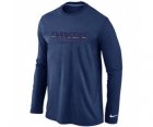 Nike San Diego Charger Authentic font Long Sleeve T-Shirt D.Blue