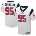 Mens Nike Houston Texans #95 Christian Covington Elite White NFL Jersey