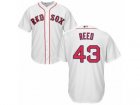 Youth Majestic Boston Red Sox #43 Addison Reed Authentic White Home Cool Base MLB Jersey