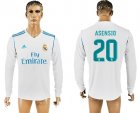 2017-18 Real Madrid 20 ASENSIO Home Long Sleeve Thailand Soccer Jersey