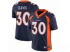 Mens Nike Denver Broncos #30 Terrell Davis Vapor Untouchable Limited Navy Blue Alternate NFL Jersey