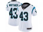 Women Nike Carolina Panthers #43 Fozzy Whittaker Vapor Untouchable Limited White NFL Jersey