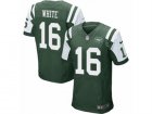 Nike New York Jets #16 Myles White Elite Green Team Color NFL Jersey