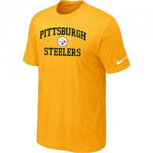 Pittsburgh Steelers Heart & Soul Yellow T-Shirt