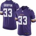 Men's Nike Minnesota Vikings #33 Michael Griffin Limited Purple Team Color NFL Jersey