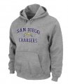 San Diego Charger Heart & Soul Pullover Hoodie Grey