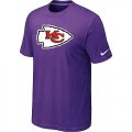 Kansas City Chiefs Sideline Legend Authentic Logo T-Shirt Purple