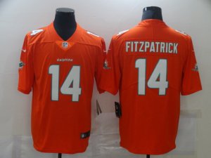 Nike Dolphins #14 Ryan Fitzpatrick Orange Vapor Untouchable Limited Jersey