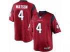 Mens Nike Houston Texans #4 Deshaun Watson Limited Red Alternate NFL Jersey