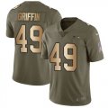 Nike Seahawks #49 Shaquem Griffin Olive Gold Salute To Service Limited Jersey