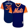Mets #30 Michael Conforto Scooter Majestic Royal 2017 Players Weekend Jersey