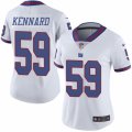 Women's Nike New York Giants #59 Devon Kennard Limited White Rush NFL Jersey