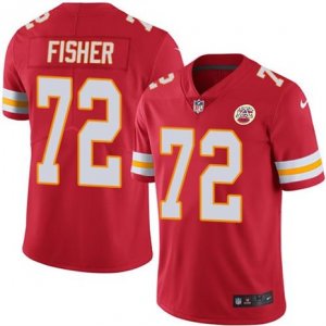 Nike Kansas City Chiefs #72 Eric Fisher Red Mens Stitched NFL Limited Rush Jersey