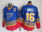 NHL St Louis Blues #16 Brett Hull CCM Throwback blue jerseys