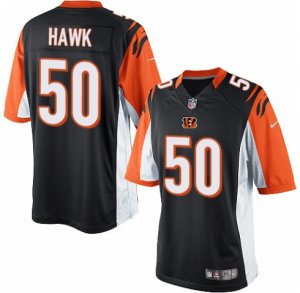 Men\'s Nike Cincinnati Bengals #50 A.J. Hawk Limited Black Team Color NFL Jersey