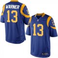 Youth Nike St. Louis Rams #13 Kurt Warner Royal Blue Alternate Stitched Jersey